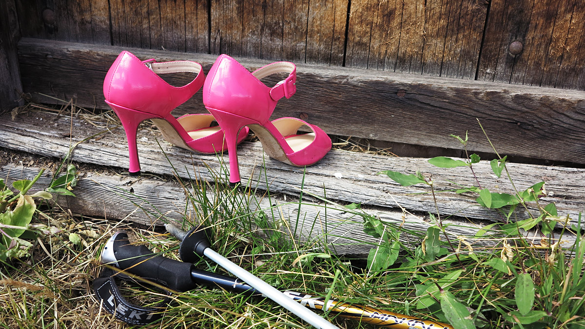 unterwegs mit high heels