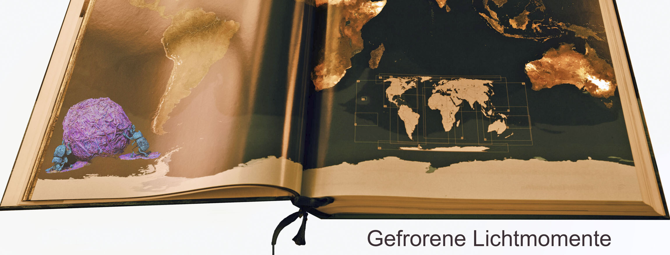 lichtspuren eines wanderers